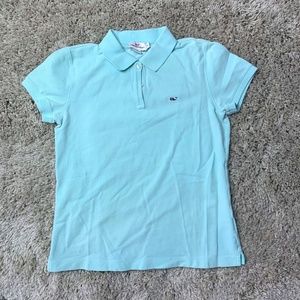 Vineyard Vines Women's Light Blue Polo Shirt